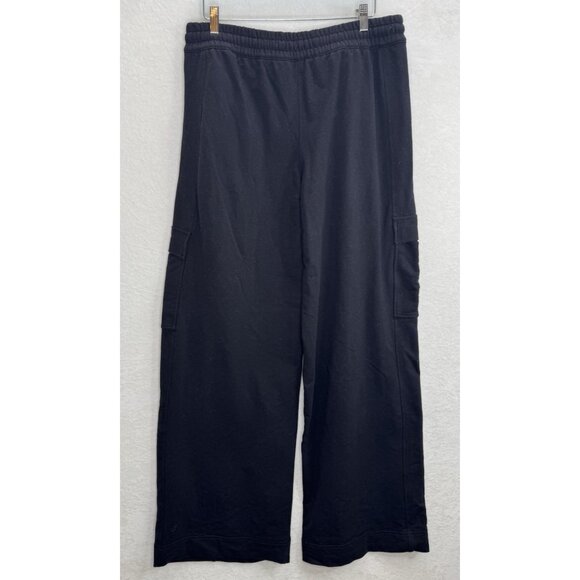 Athleta Women's Retroterry High Rise Wide Leg Cargo Pant Size Large Tall Black - Picture 4 of 9